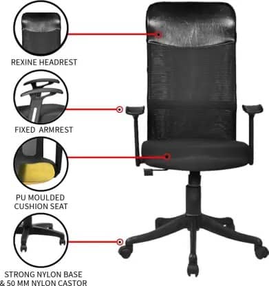 Barcelona High Back Revolving Office Chair