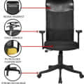 Barcelona High Back Revolving Office Chair - front_view