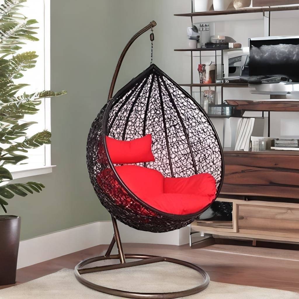 Swing Chair Hammock with Stand and Cushion