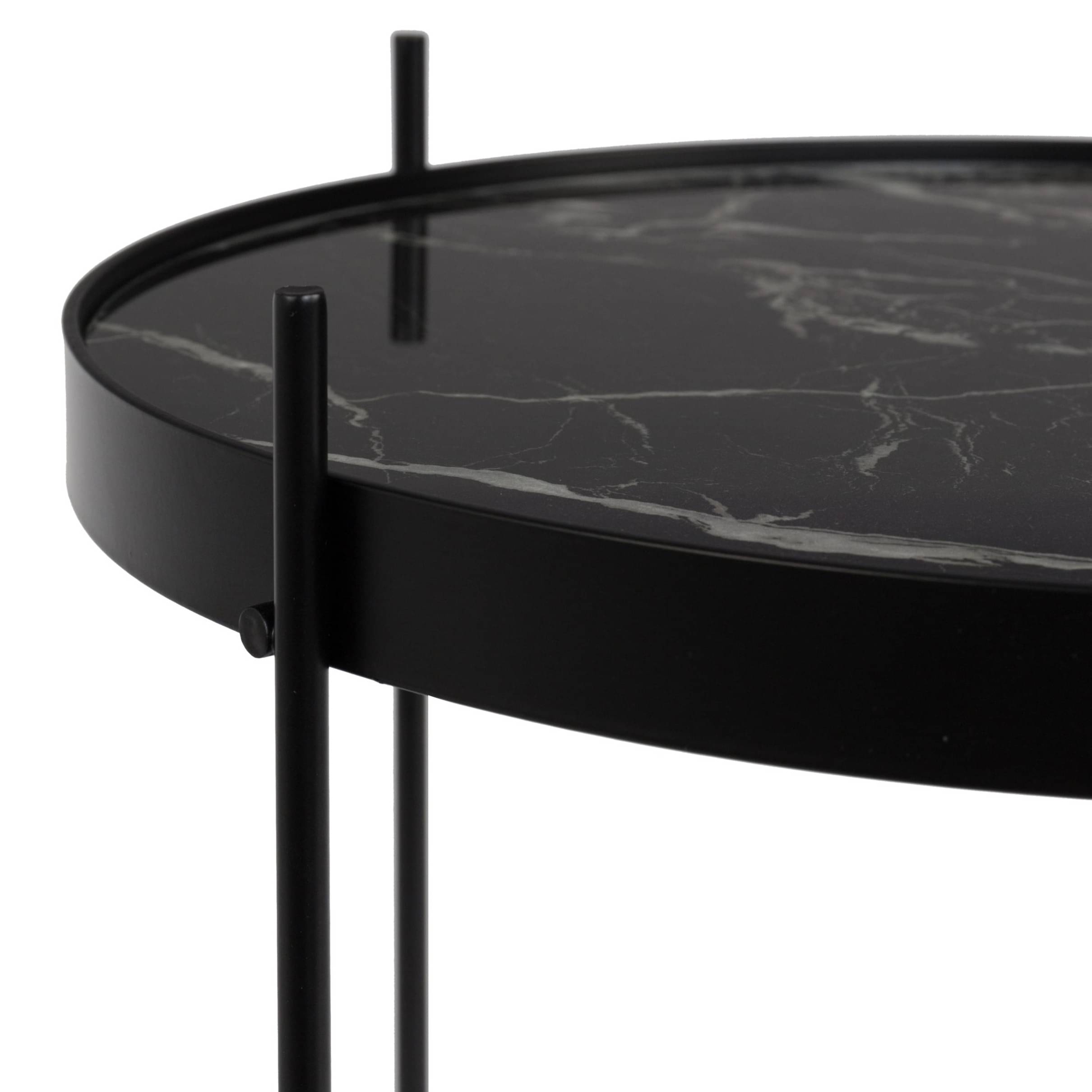 Bristol End Table in Black Finish