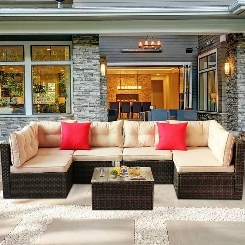 Argo Wicker Washable Waterproof Couch Sofa