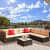 Argo Wicker Washable Waterproof Couch Sofa - top_view