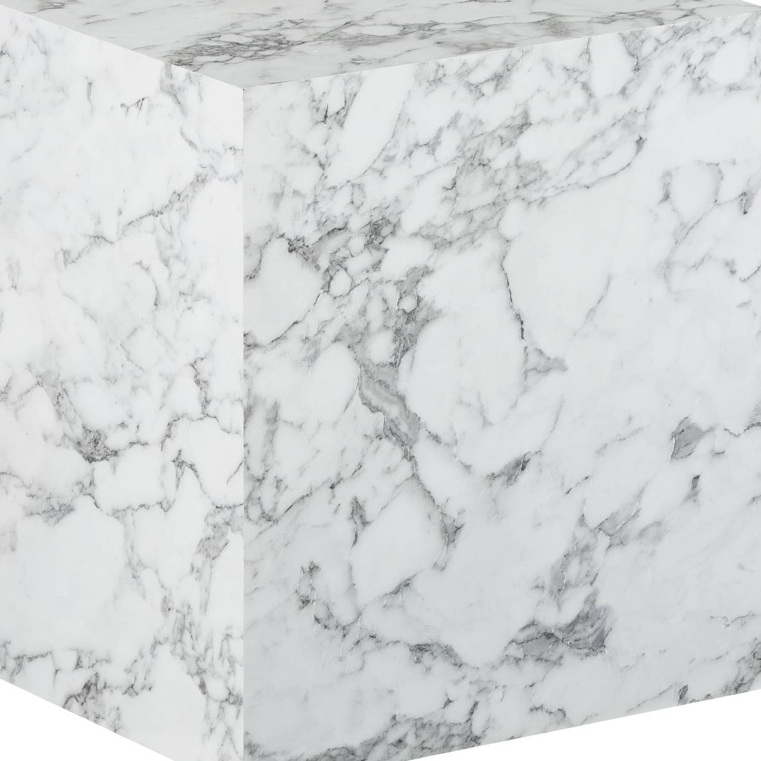 Barcelona End Table in White Finish