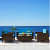 Argo Wicker Outdoor Patio Furniture Set with Table (Blue) - rear_view