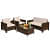 Argo Wicker Outdoor Patio Furniture Set with Table - top_view