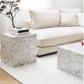 Orleans Coffee Table in White Marble Colour - left_view