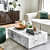 Tauras Coffee Table in White - front_view