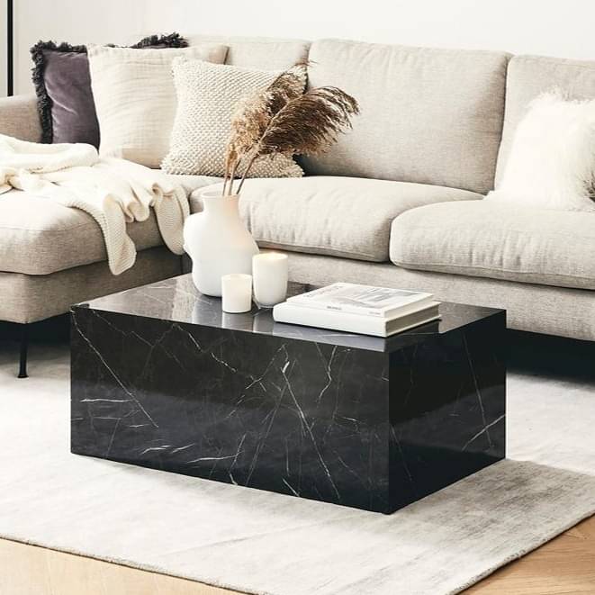 Orleans Coffee Table in Black Marble Colour