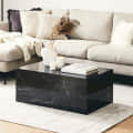 Orleans Coffee Table in Black Marble Colour - front_view