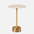Bristol End Table In White & Gold Colour - front_view