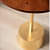 Bristol End Table In Walnut & Gold Colour - rear_view