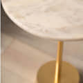 Bristol End Table In White & Gold Colour - rear_view