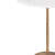 Bristol Marble Top End Table in White & Gold Finish - rear_view