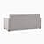 Orleans 2 Seater Fabric Sofa - rear_view