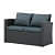 4 PCS Wicker Rattan Outdoor Sofa Set - left_view