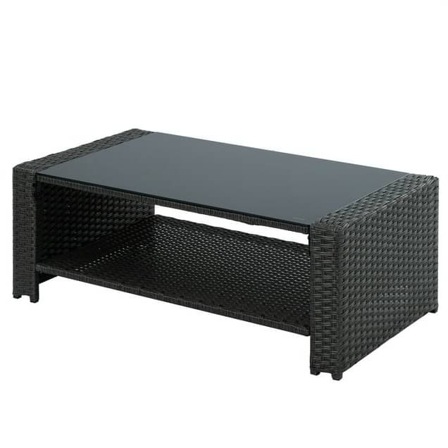 4 PCS Wicker Rattan Outdoor Sofa Set