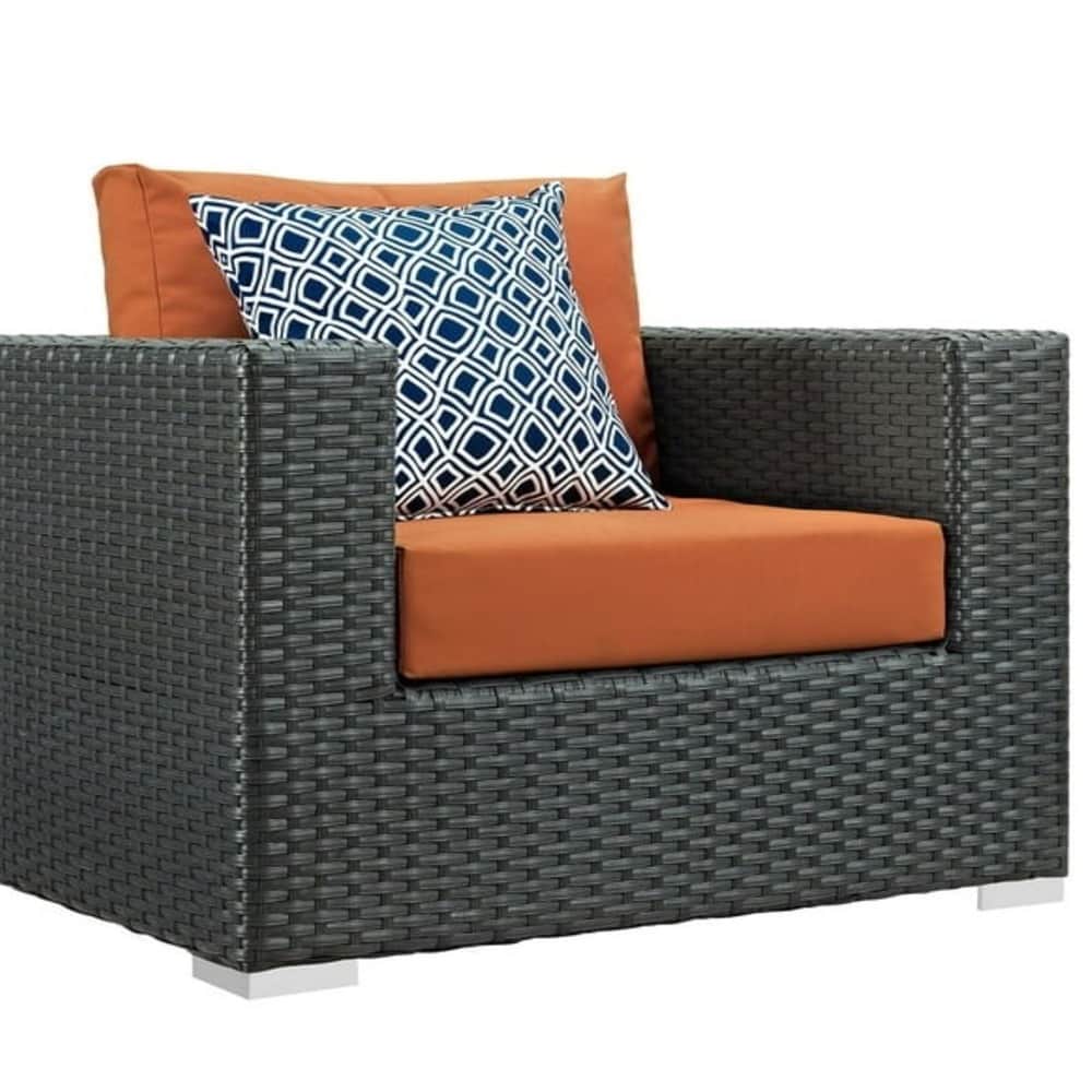 Argo Wicker 9 Seater Outdoor Conversation Patio Furniture Set - top_view
