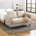 Sapa Fabric 2 Seater Sofa In Beige Colour - photo