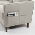 Sapa Fabric 2 Seater Sofa In Beige Colour - left_view