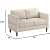 Sapa Fabric 2 Seater Sofa In Beige Colour - right_view