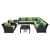 Argo Outdoor sofa with center table - front_view