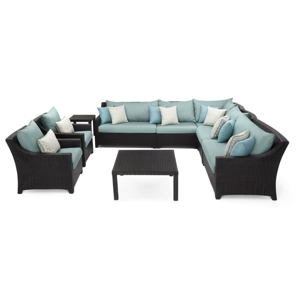 Argo Rattan Sofa set with table - front_view