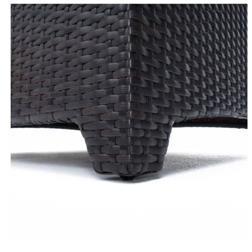 Rattan Waterproof Sectional Sofa Set with Side and Center Table