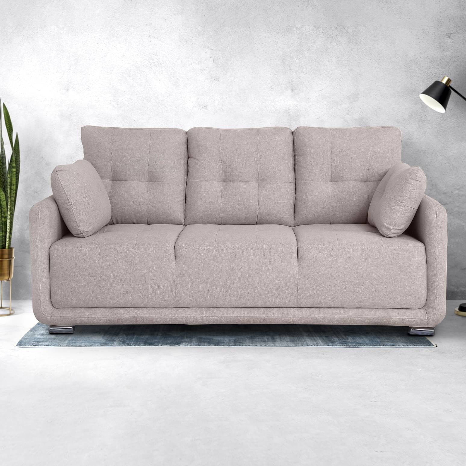 Sapa 3 Seater Sofa in Beige Colour