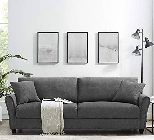 Sapa 3 Seater Sofa Dark Grey (76*34)