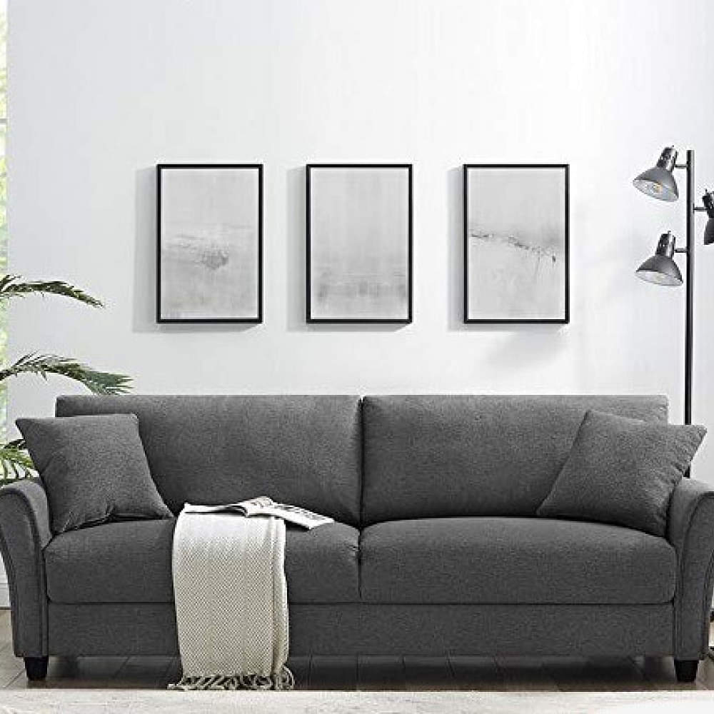 Sapa 3 Seater Sofa Dark Grey (76*34) - photo