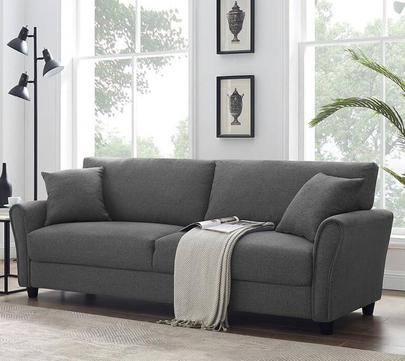 Sapa 3 Seater Sofa Dark Grey (76*34)