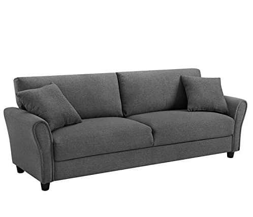Sapa 3 Seater Sofa Dark Grey (76*34) - top_view