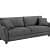 Sapa 3 Seater Sofa Dark Grey (76*34) - top_view