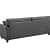 Sapa 3 Seater Sofa Dark Grey (76*34) - rear_view