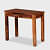 Warren Sheesham Wood Study Desk with Drawer - left_view