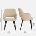 Modway Armchair with Beige and Black Color - front_view