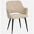 Modway Armchair with Beige and Black Color - top_view