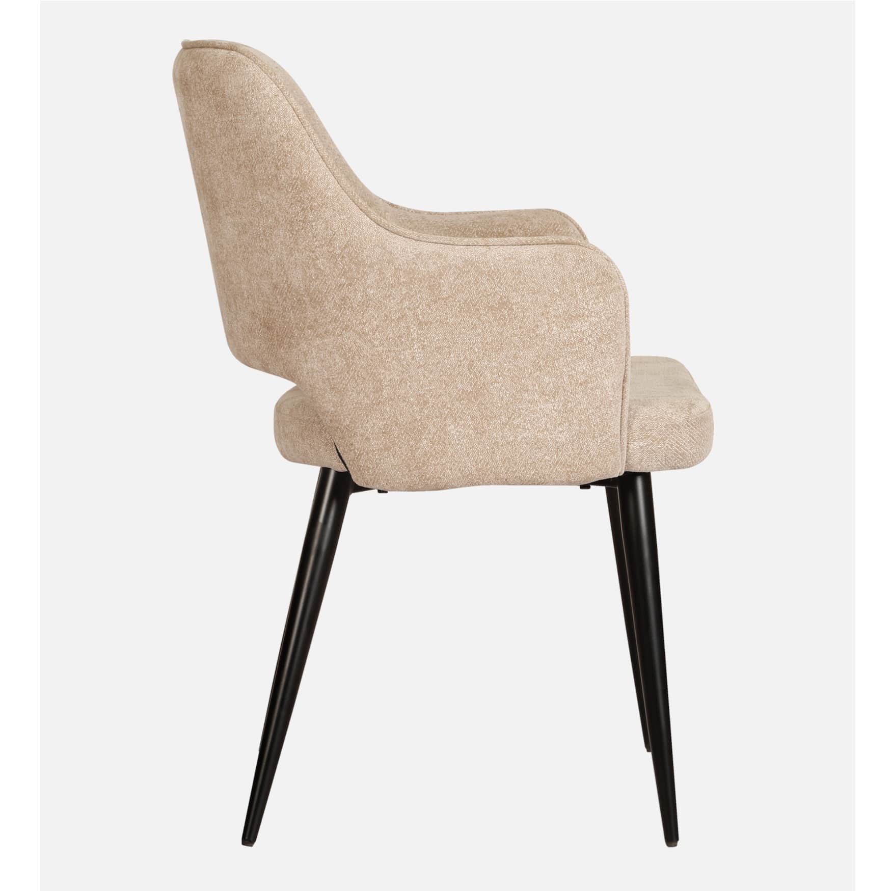 Modway Armchair with Beige and Black Color - left_view