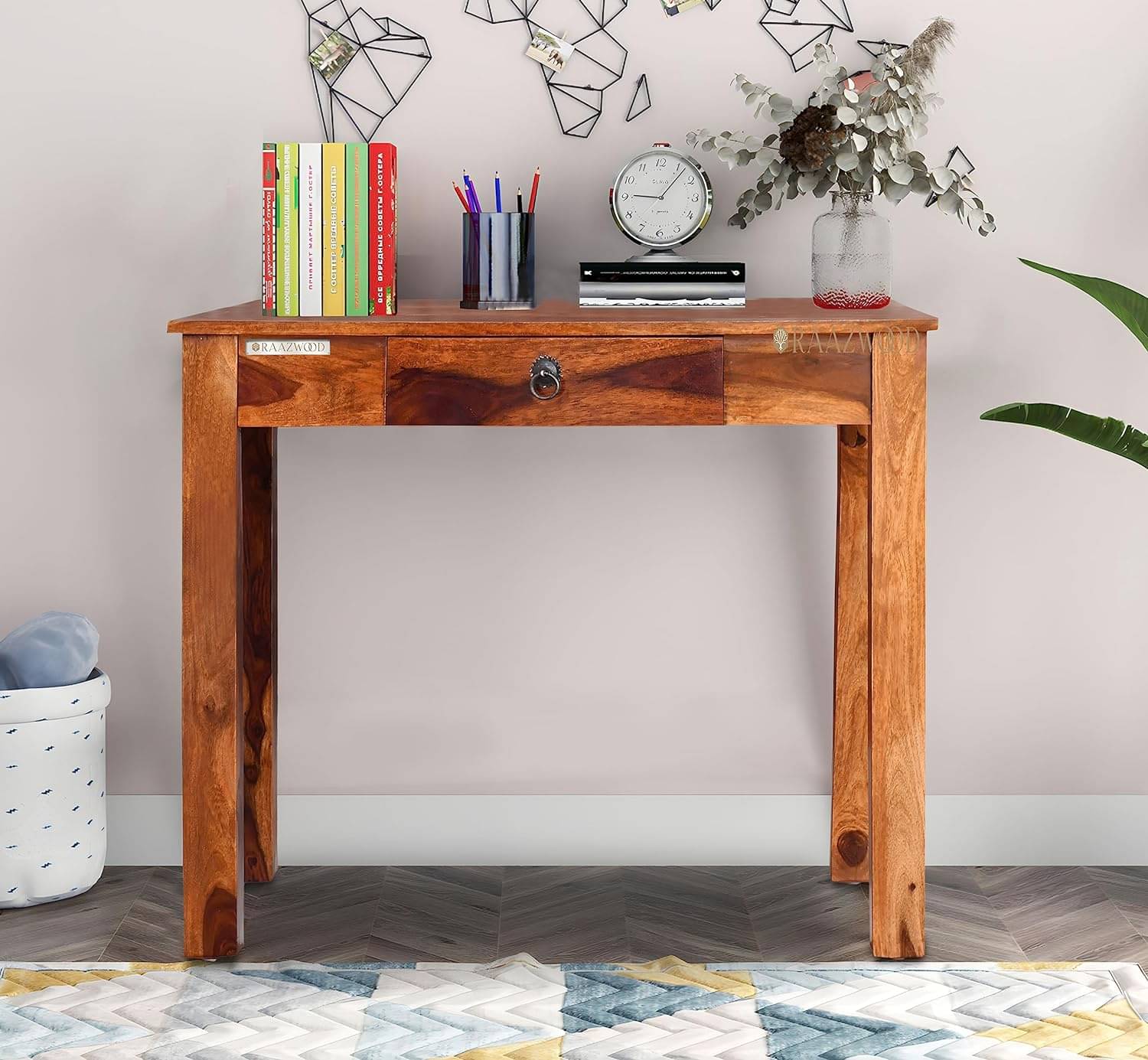 Warren Sheesham Wood Study Desk with Drawer