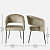 Toreon Arm Chair in beige color - front_view