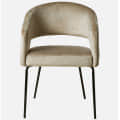 Toreon Arm Chair in beige color - rear_view
