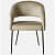 Toreon Arm Chair in beige color - rear_view