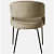 Toreon Arm Chair in beige color - right_view