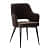 Modway Armchair in Black Color - front_view