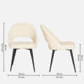 Toreon Upholstered Fabric Arm Chair - front_view