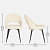 Toreon Upholstered Fabric Arm Chair - front_view