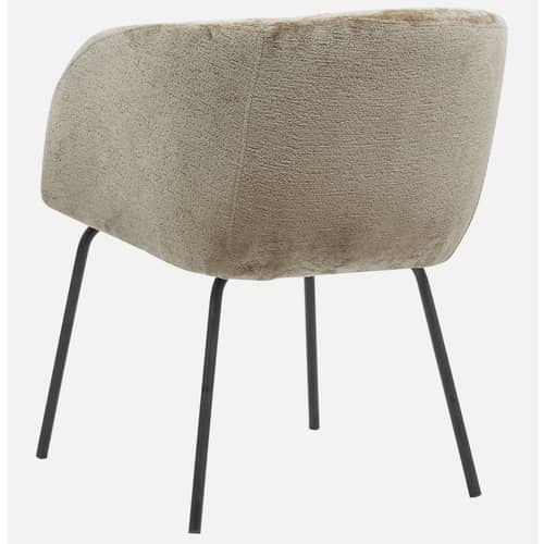 Patron Arm Chair in Beige and Black color