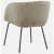 Patron Arm Chair in Beige and Black color - top_view
