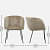 Patron Arm Chair in Beige and Black color - left_view
