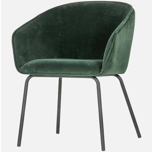 Patron Metal Arm Chair in Green color